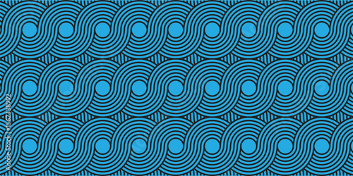 Seamless Patterns with Elegant Abstract Wavy Lines in Black and White for Minimalist Backgrounds, Branding, and Digital Design Projects, Seamless pattern with complex twisted stripe formation.