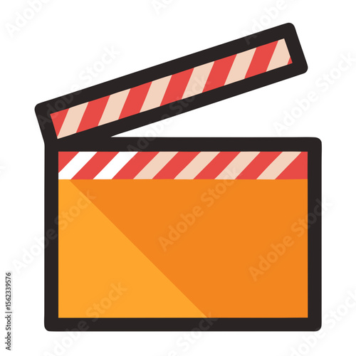 movie clapper board vector illustration