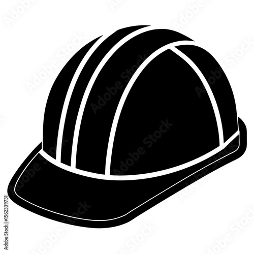 vector illustration of a helmet