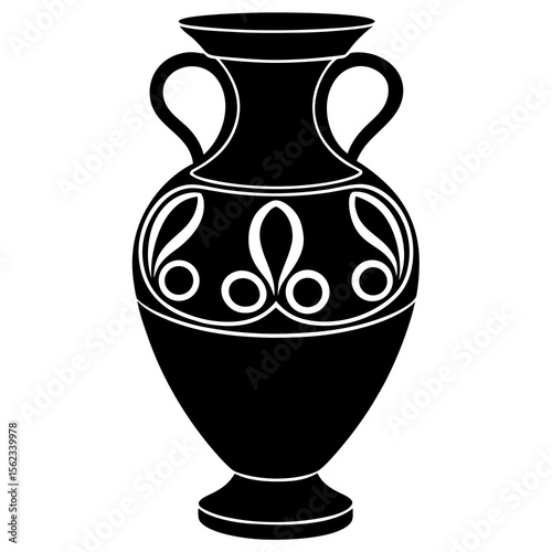 ancient greek vase isolated
