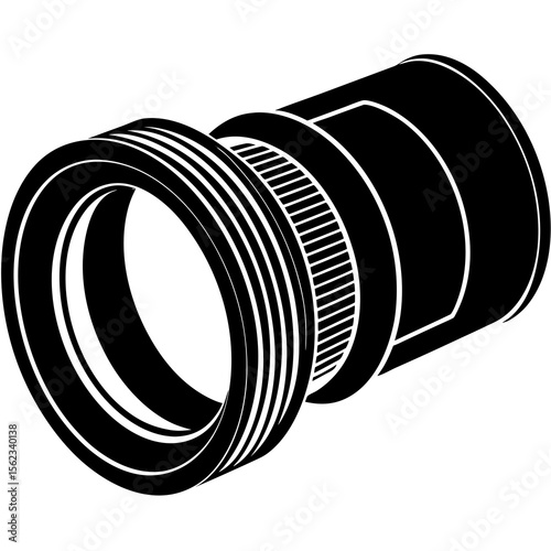roll of black plastic tape isolated
