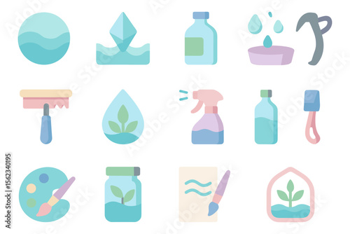 Eco-friendly cleaning vector illustration: flat design for environmental awareness posters