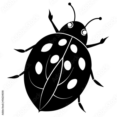 vector illustration of a ladybug