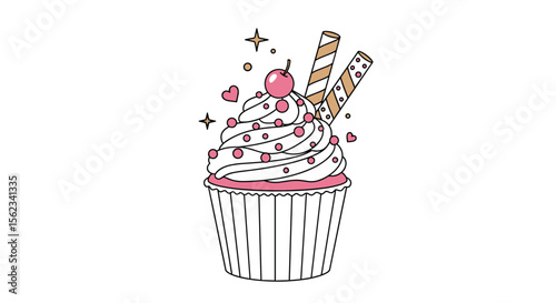 Delicious cupcake sweet treat baked good snack dessert tasty temptation