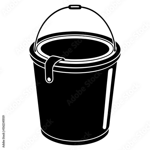trash can isolated on white