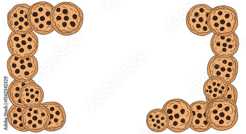 Delicious chocolate chip cookies delight your taste buds