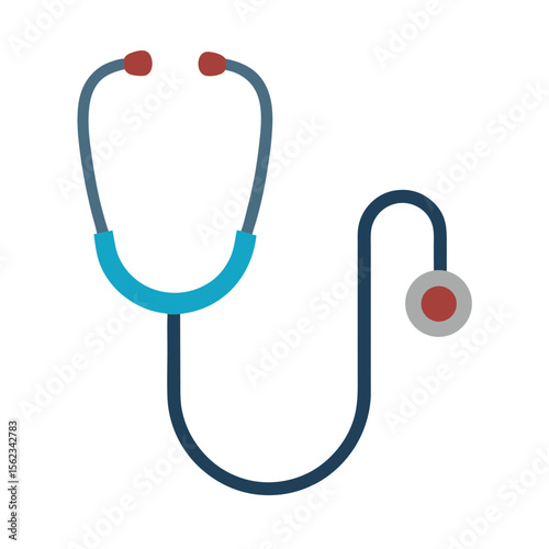 stethoscope on a white