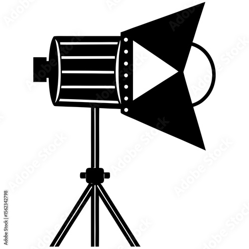 photo camera on white background