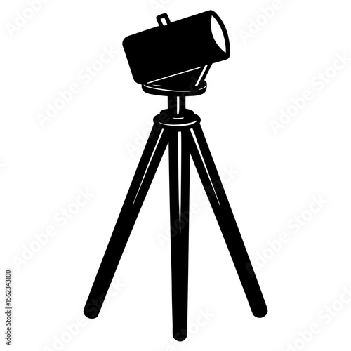 tripod on white background