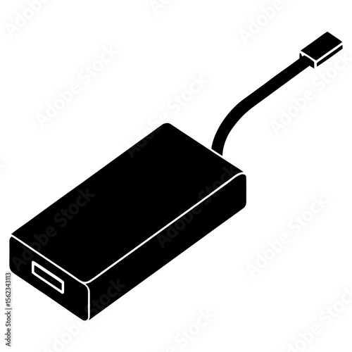usb flash drive isolated
