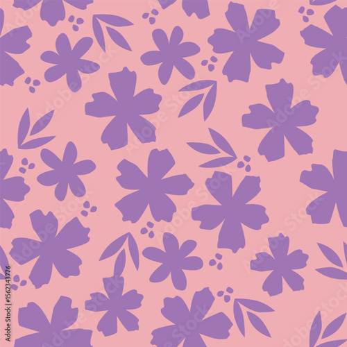 Wallpaper Mural seamless floral pattern Torontodigital.ca