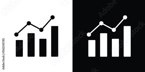 Benchmarking icon isolated silhouette on white background. Vector illustration.