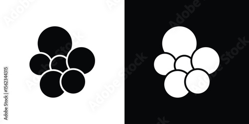 Cancer icon isolated silhouette on white background. Vector illustration.