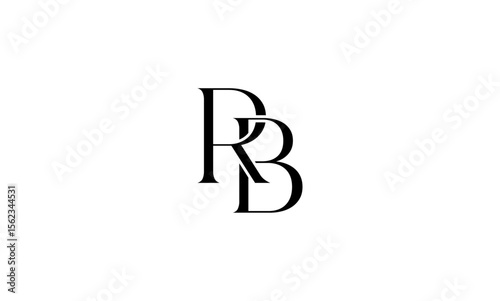 RB initial letters, monogram logo