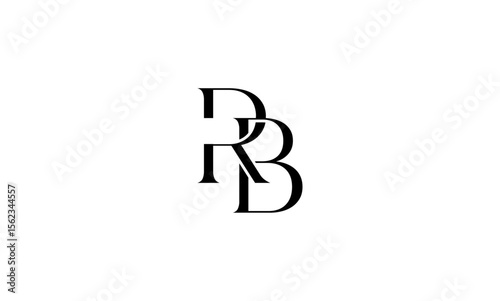 RB initial letters, monogram logo