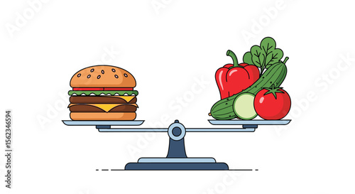 Balancing act between healthy foods and unhealthy meal choices