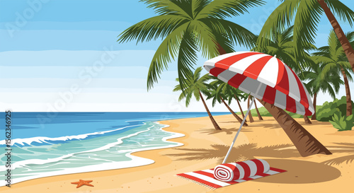 Enjoy the warm sunshine and azure waters on a beach