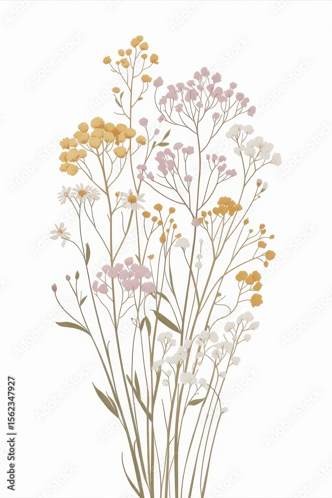 Naklejka premium Dried Flower Arrangement