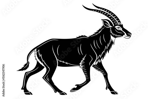 Wallpaper Mural gayal sihouette black vector Torontodigital.ca