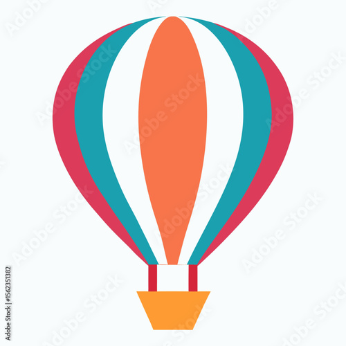 hot air balloon vector illustration