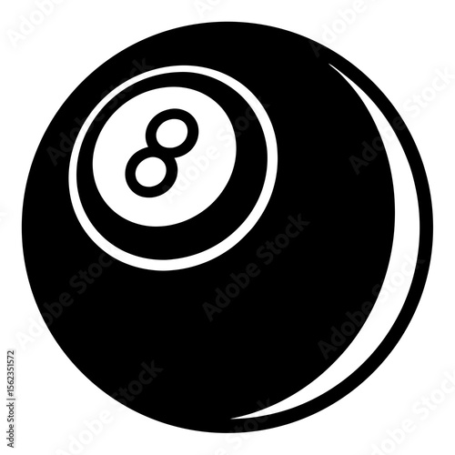 black billiard ball