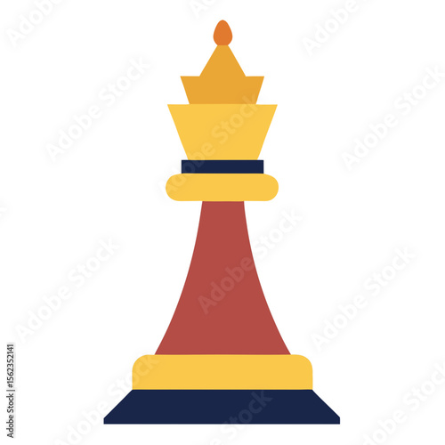chess pawn isolated on white background