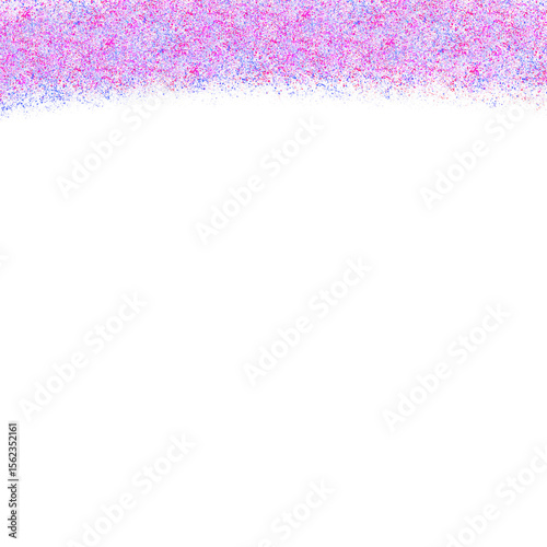Vibrant abstract paint speckle pattern in pink and blue