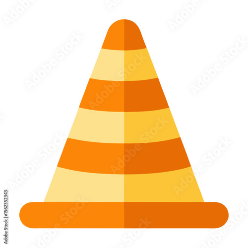 traffic cone isolated on white