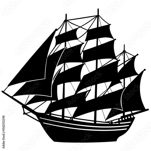 pirate ship silhouette