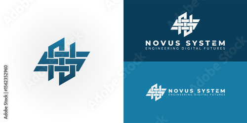 The modern NS emblem, tailored for IT, symbolizes seamless integration, networked solutions, and a unified digital future for an Information Technology brand.