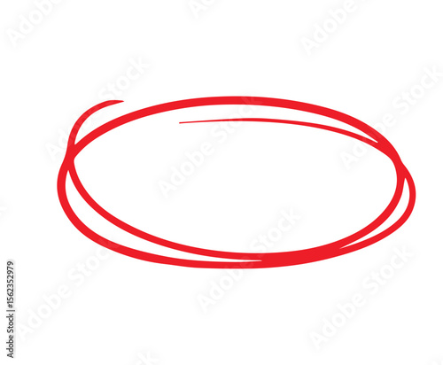hand drawing different circles isolated on the transparent background, Handwritten red circle. For marking text, numbers, marker pen, pencil, logo, hand-drawn doodle grunge circle highlights