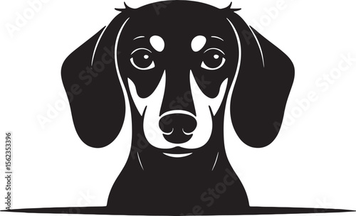 dog silhouette illustration premium quality