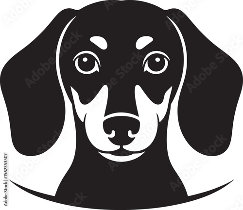 dog silhouette illustration premium quality