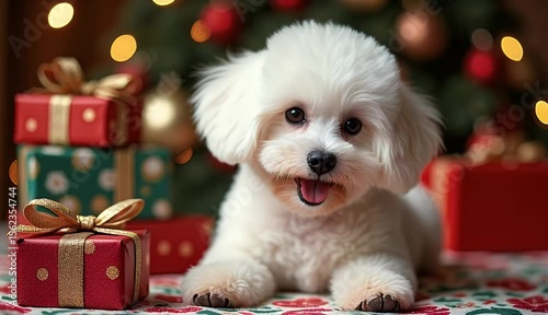 Festive Celebration with a Beloved Canine Companion 