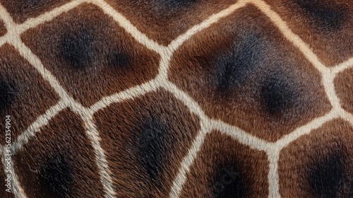 close up of giraffe skin pattern with natural texture and warm tones