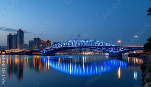 Illuminated Walkway Structure for Pedestrians 