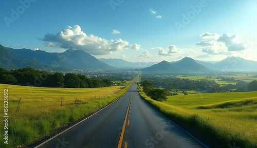 Brazilian Intercity Roadway in Bahia State 