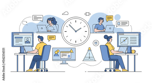 Managing time across multiple time zones for efficient collaboration