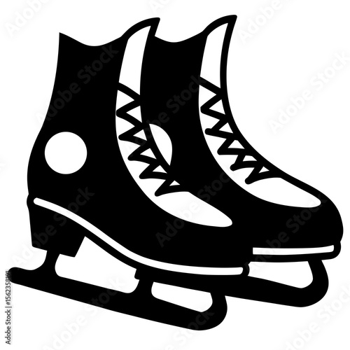 ice skates isolated on white background