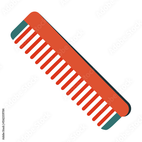 comb on white background