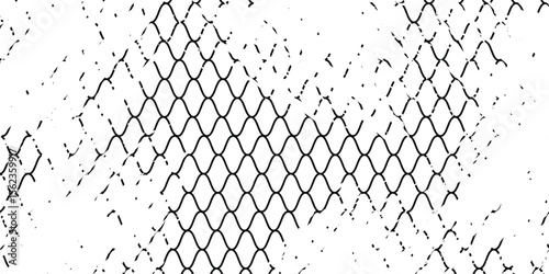 Mesh texture for fishing nets. Grunge pattern for sportswear or soccer goal, volleyball net, basketball hoop, hockey, athletics. Mesh  modern grunge
