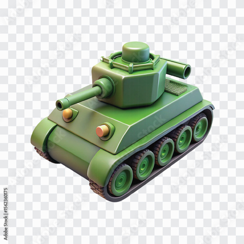 3D Army Tank Icon | Military Combat Vehicle, War Machine Symbol