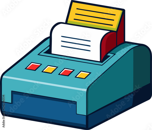 illustration of a printer