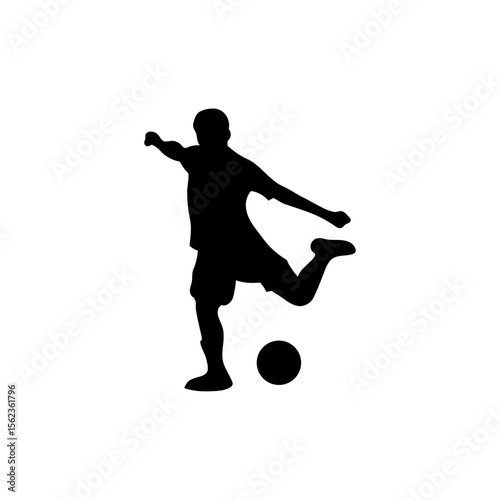 Futsal Player Silhouette Vector