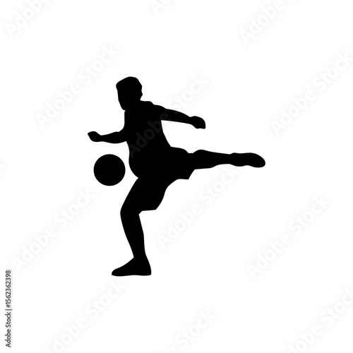 Futsal Player Silhouette Vector