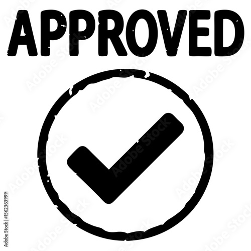 approved stamp vector illustration approval