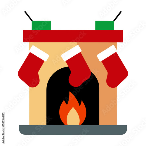 fireplace-with-stockings-hanging-clipart-on-whit.svg