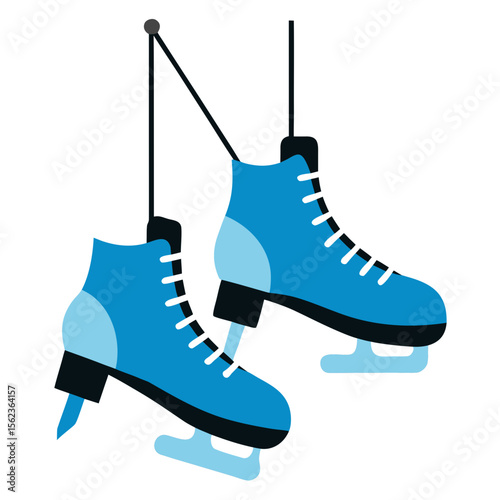 ice skates isolated on white