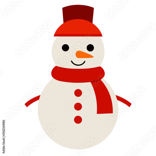 snowman isolated on white background