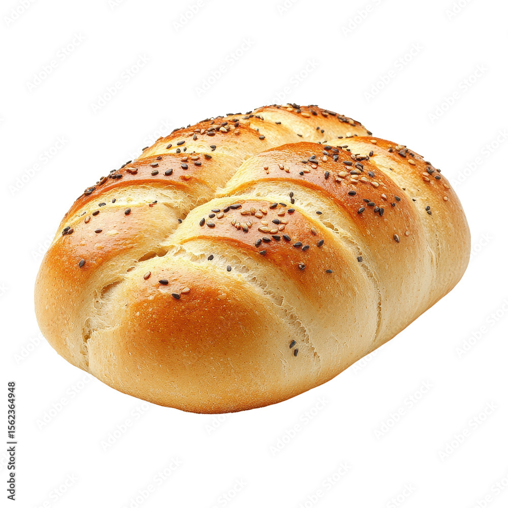 Freshly baked wheat bun with sesame seeds isolated on a clean white background for culinary use, Fresh baked wheat bun isolated on white background Freshly baked wheat bun with sesame seeds isolated on a clean white background for culinary use, Fresh baked wheat bun isolated on white background